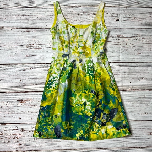 Nine West Floral Print A-Line Dress Sz 6 - Picture 6 of 16